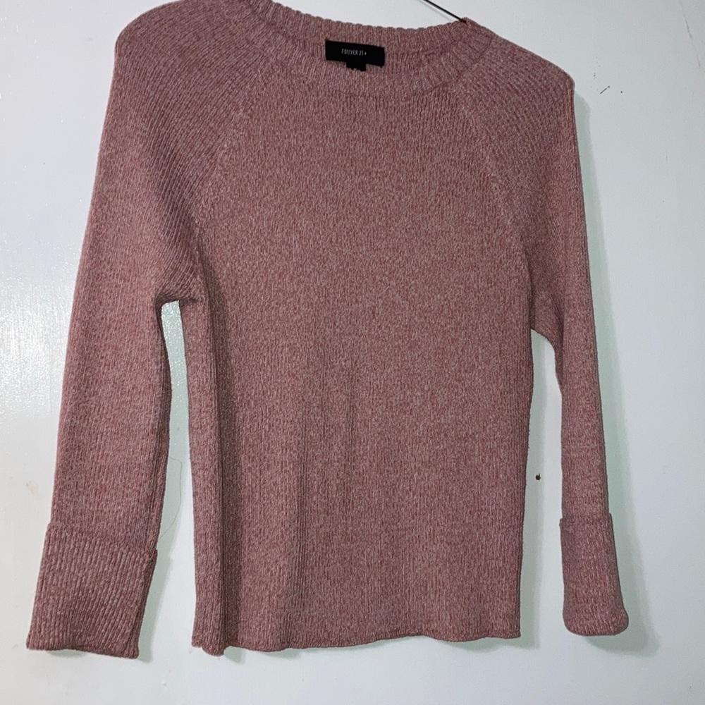 Pink soft knit sweater
